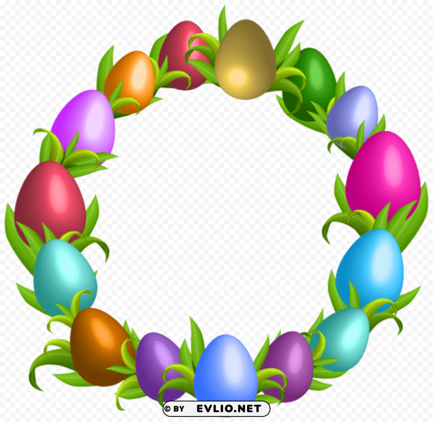 easter wreath PNG pictures with no background