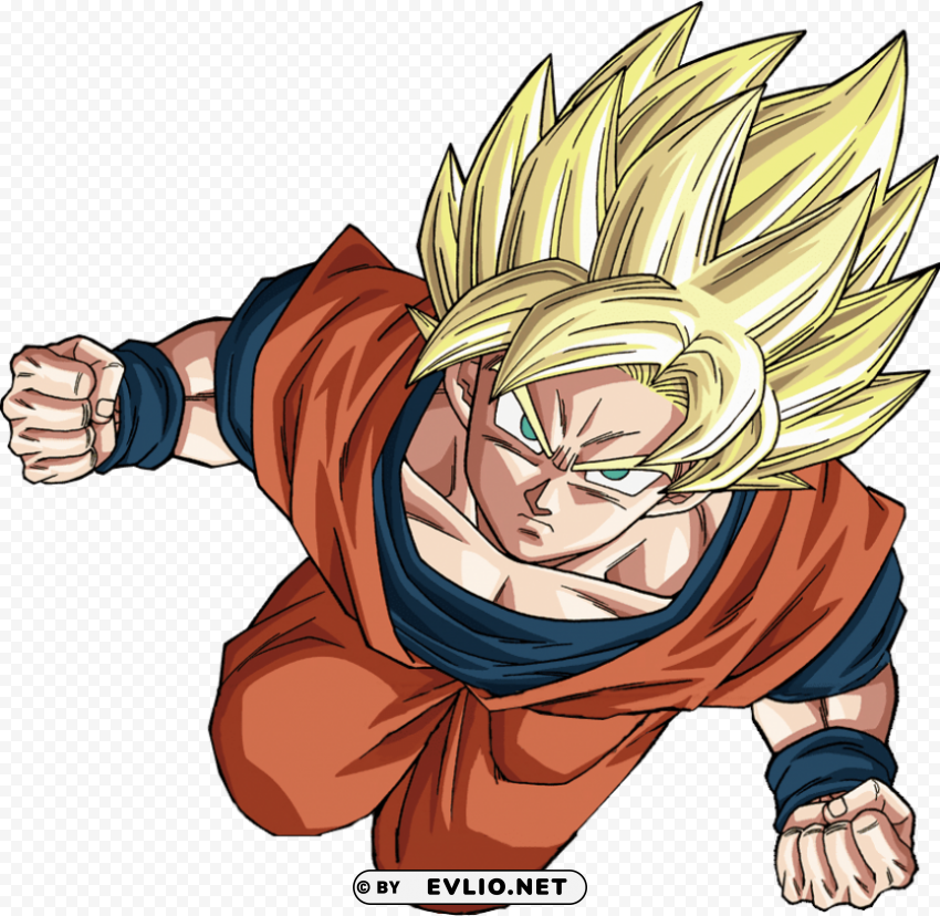 goku ssj full power Isolated Item on HighQuality PNG