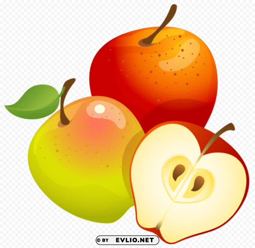 large painted apples PNG pictures with no backdrop needed