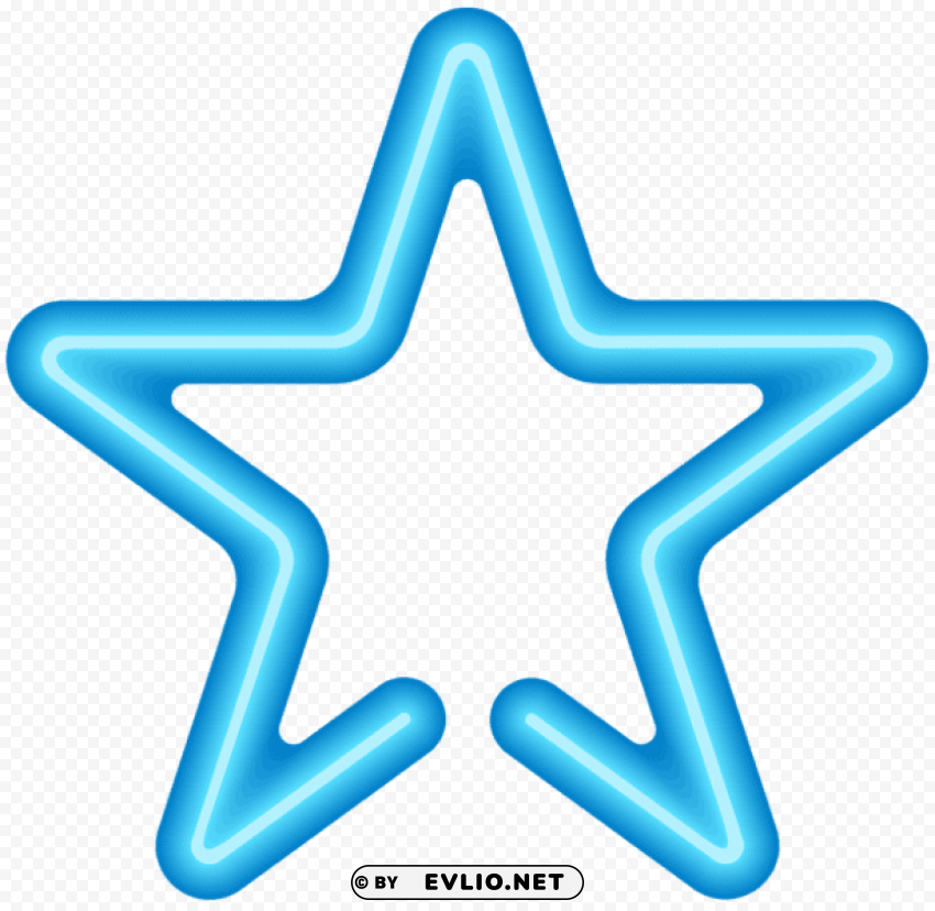 neon star PNG Graphic Isolated on Clear Background clipart png photo - 7b0184ce