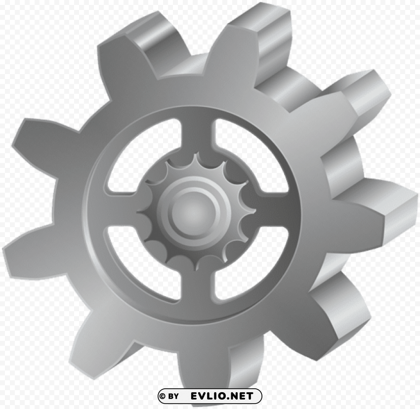 silver deco gear PNG images without licensing