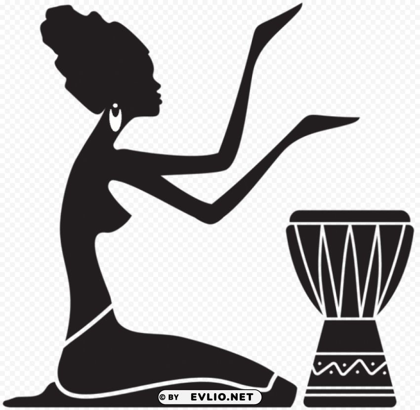 african women silhouette Free PNG images with alpha transparency comprehensive compilation