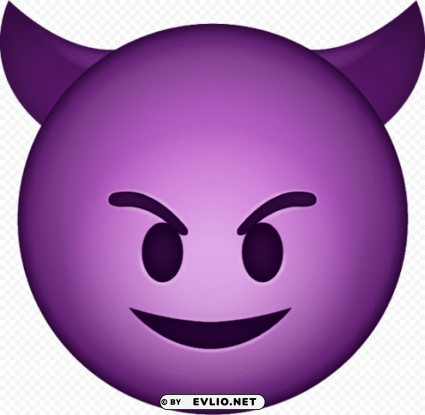 devil emoji icon HighQuality Transparent PNG Element