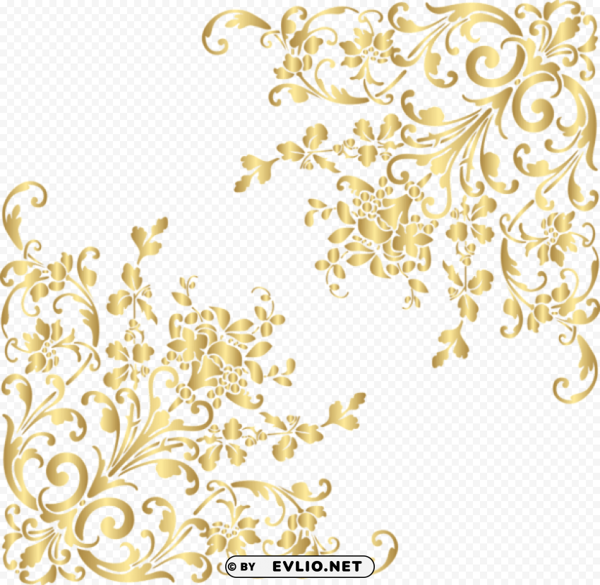 gold corners HighQuality Transparent PNG Isolation