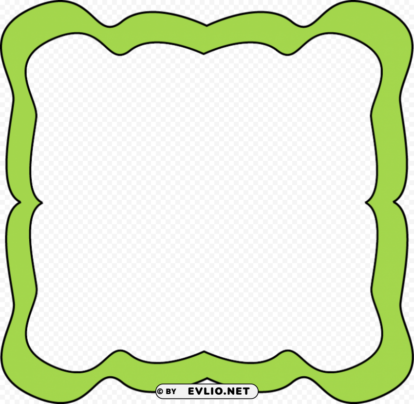 lime border frame image Transparent PNG pictures for editing