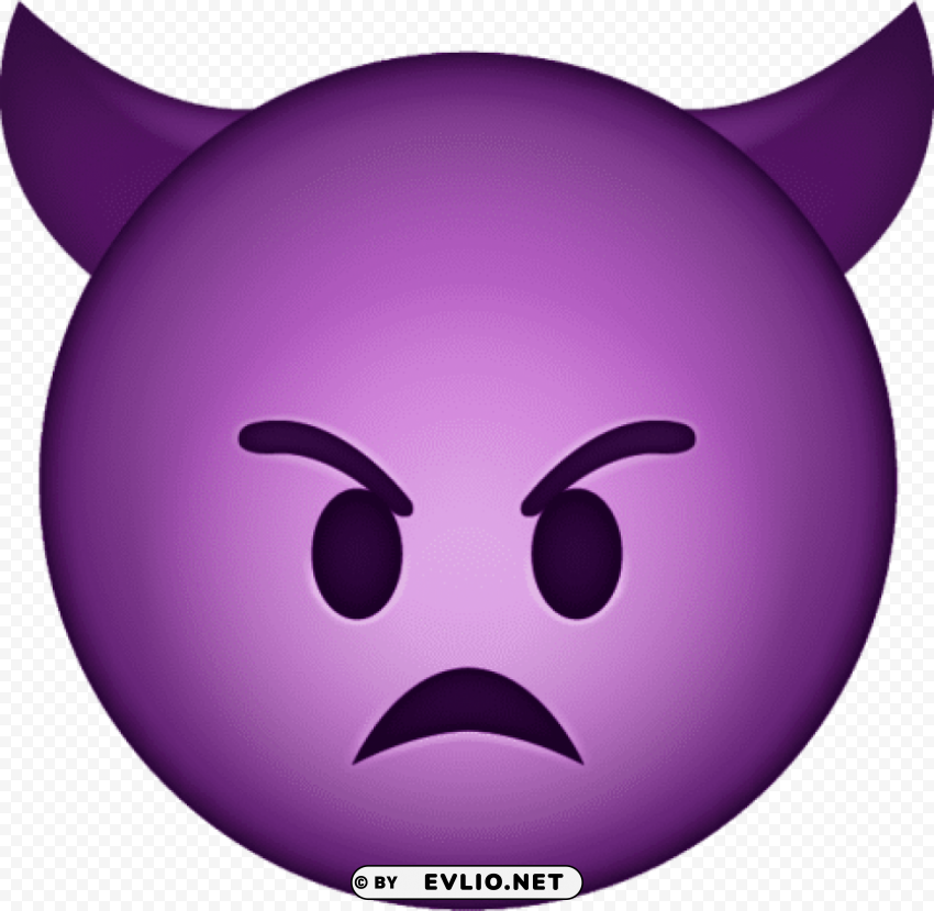 mad devil emoji HighQuality Transparent PNG Isolated Element Detail