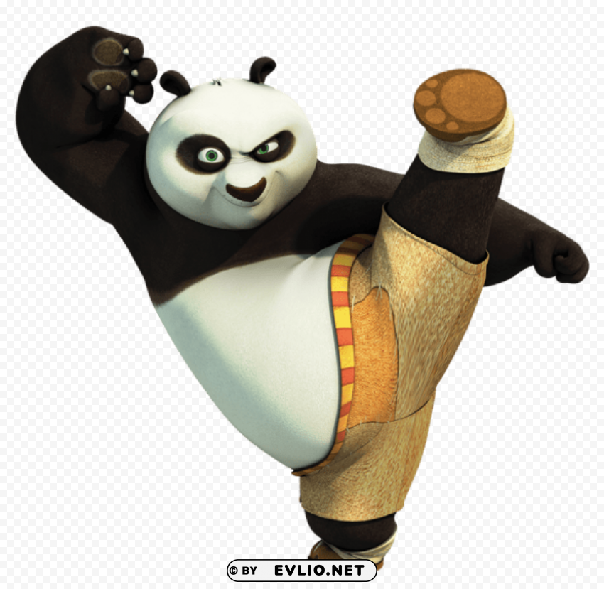 transparent kung fu panda PNG images with no royalties