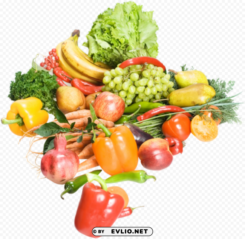 fruits and vegetables Transparent Background Isolated PNG Icon