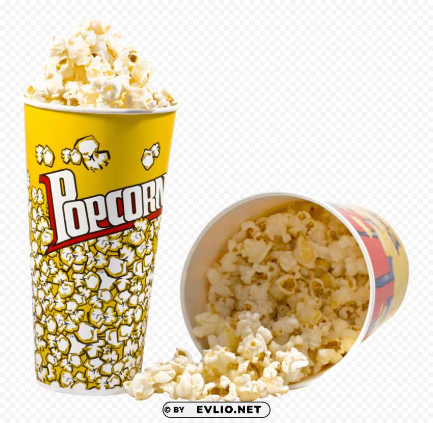 popcorn PNG graphics with alpha transparency bundle