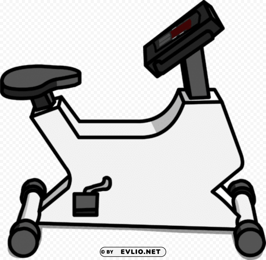 stationary bicycle Transparent Background Isolated PNG Character