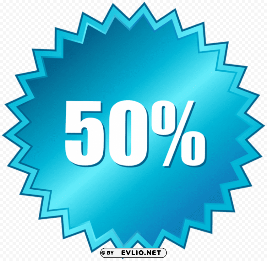 -50 off sale label PNG Isolated Illustration with Clarity