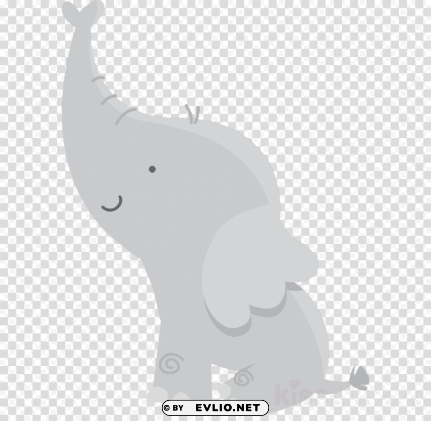 baby shower elephant Transparent PNG Isolated Object Design