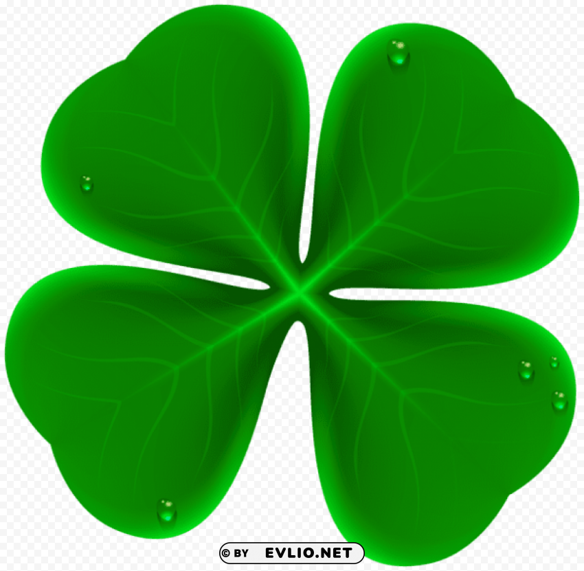 four leaf clover Isolated Icon in HighQuality Transparent PNG clipart png photo - 078240ff