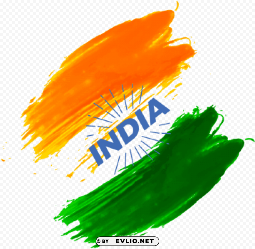 indian independence day color splash PNG images without watermarks