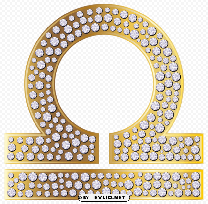 libra zodiac sign gold Isolated Graphic Element in Transparent PNG