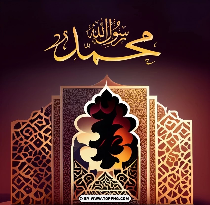 Mawlid al Nabi Prophet Muhammad Birthday Islamic Image Design Free PNG images with transparent layers compilation