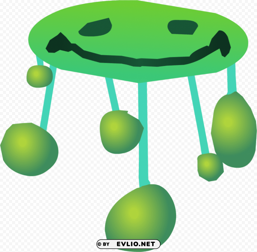 animals smiling jellyfish Isolated Element with Transparent PNG Background