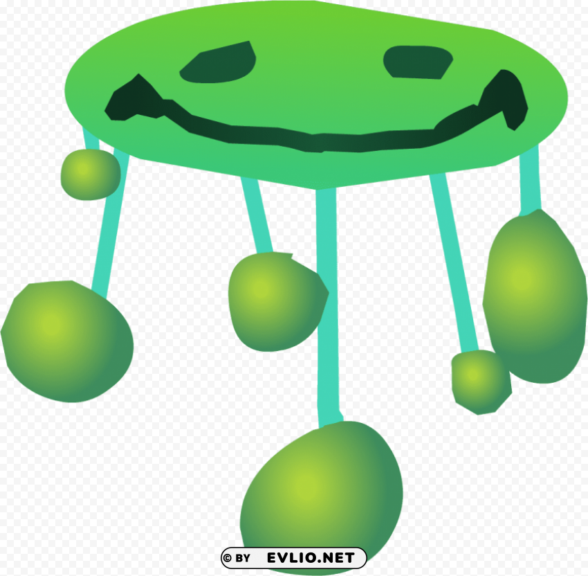 Animals Smiling Jellyfish Isolated Element With Transparent PNG Background