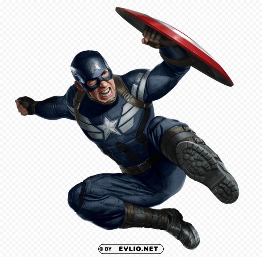 captain america winter soldier Clean Background Isolated PNG Character