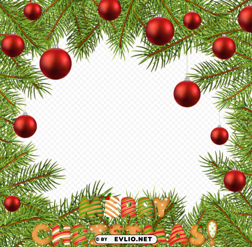 christmasframe border PNG images for banners