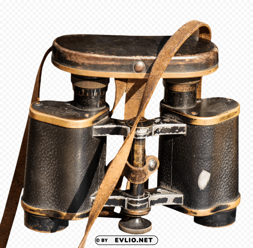 Vintage Binoculars - Very Old - Image ID b3197593 Clear Background Isolated PNG Icon