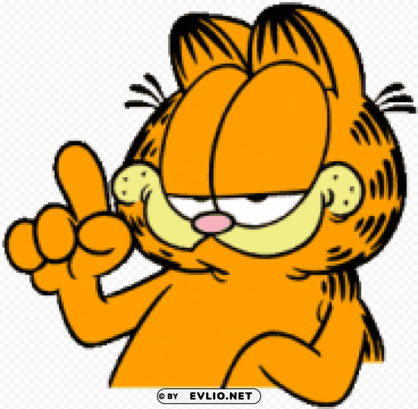 garfield idea Transparent Background PNG Isolated Item clipart png photo - 17a7d268