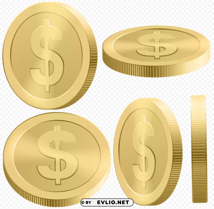 gold coins High-resolution transparent PNG files