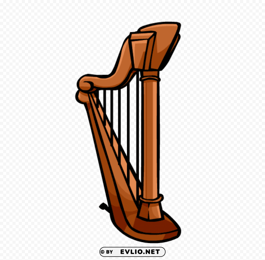 harp Transparent PNG Isolated Graphic Element clipart png photo - a811160d