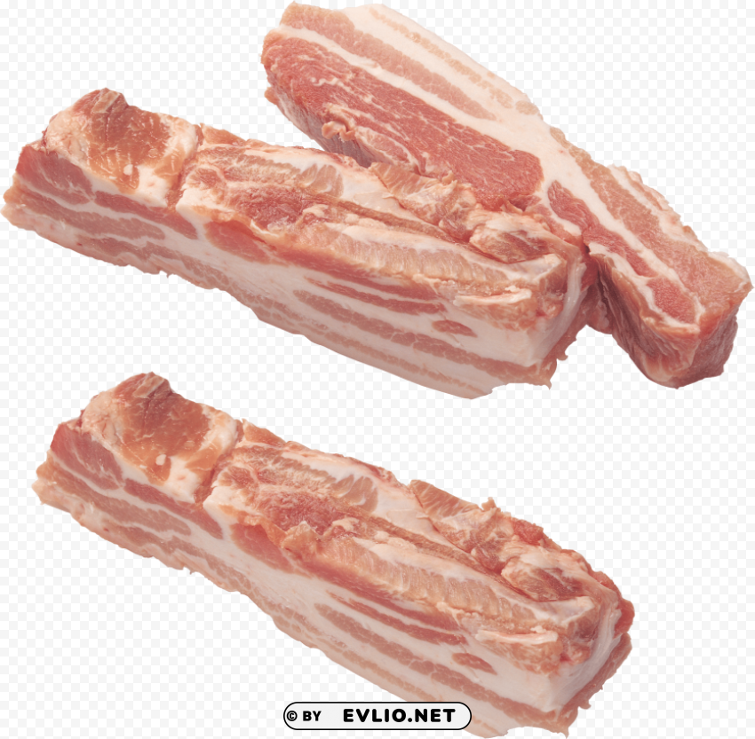 bacon PNG transparent design diverse assortment