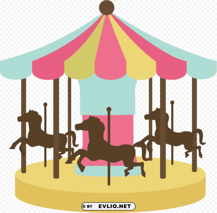 carousel Transparent PNG Isolation of Item