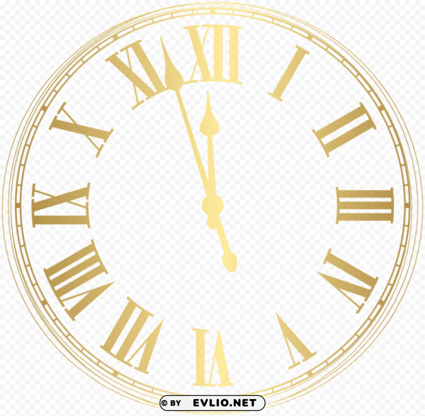 free new year clock - new year clock PNG Image with Transparent Isolated Graphic Element