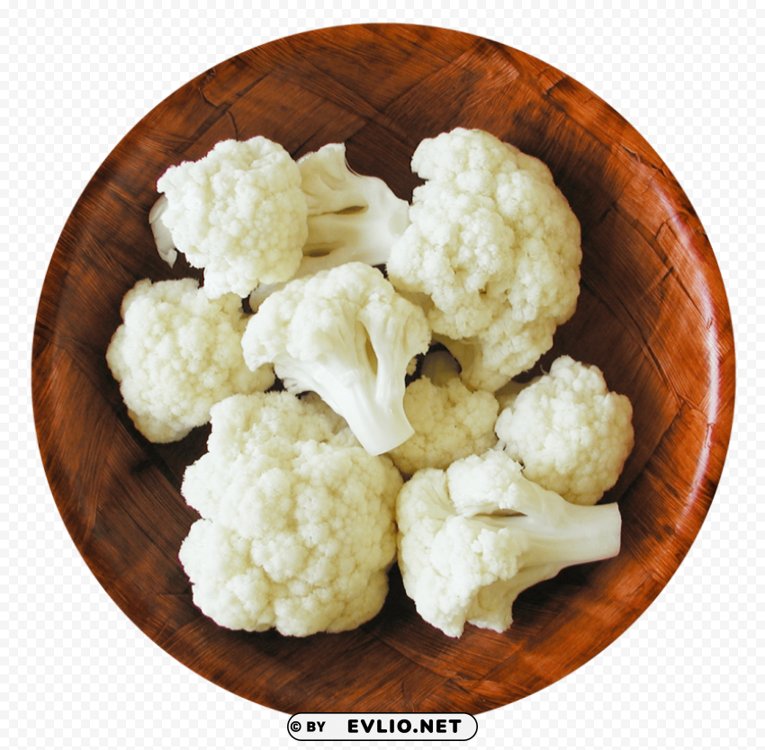 cauliflower in bowl PNG files with clear backdrop assortment
