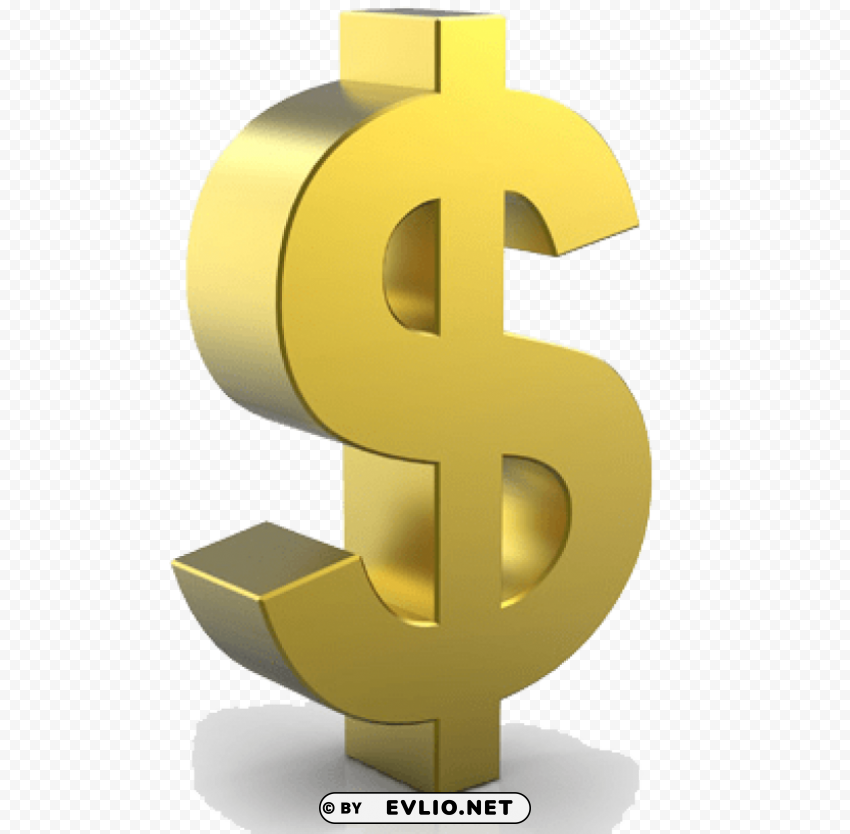 gold dollar Isolated Item with HighResolution Transparent PNG