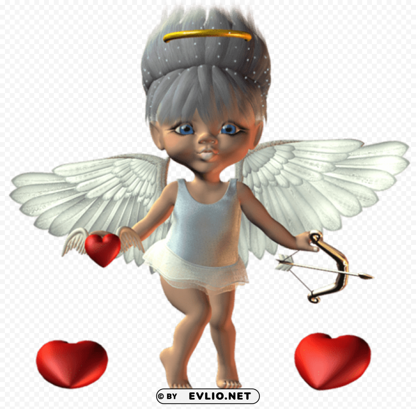 cute 3d cupid Isolated Element in HighQuality PNG