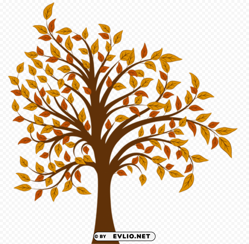 fall tree PNG transparent artwork