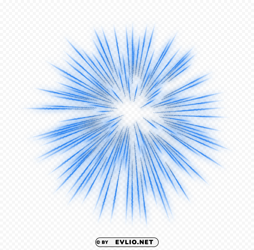 firework blue transparent Clear Background PNG Isolated Design Element