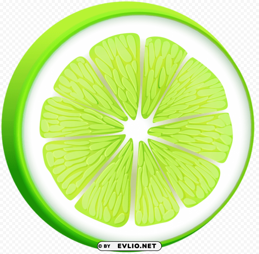 lime PNG Graphic Isolated on Clear Backdrop