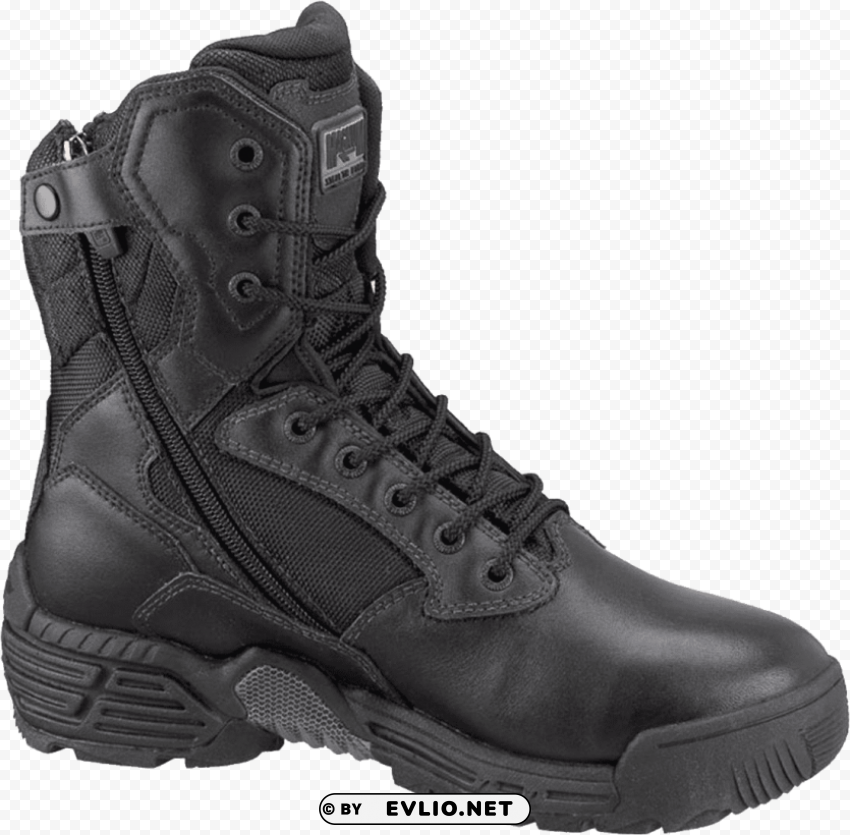 magnum men's stealth force work boots Transparent PNG Isolated Item