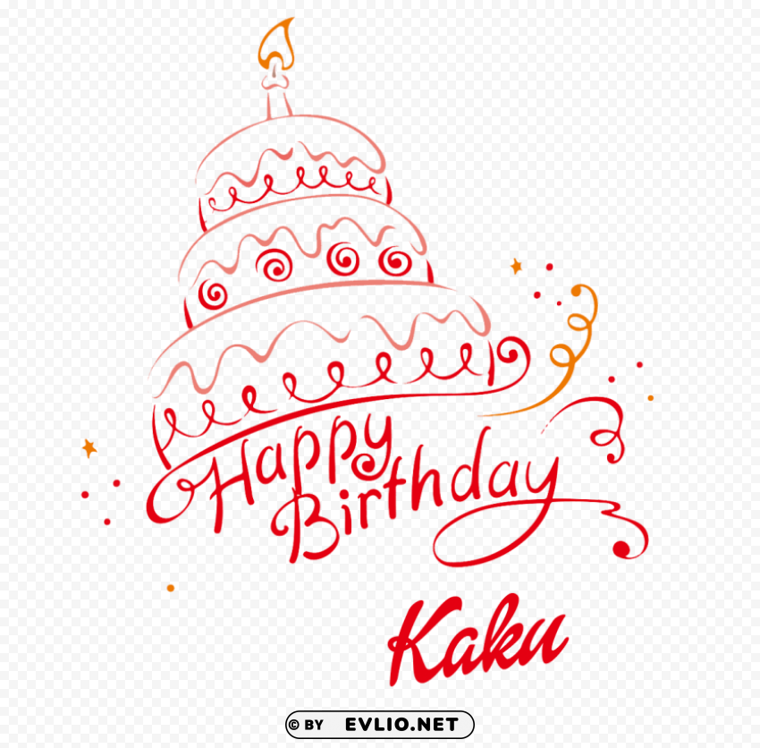 kaku happy birthday name Isolated Icon in Transparent PNG Format PNG image with no background - Image ID f383228d