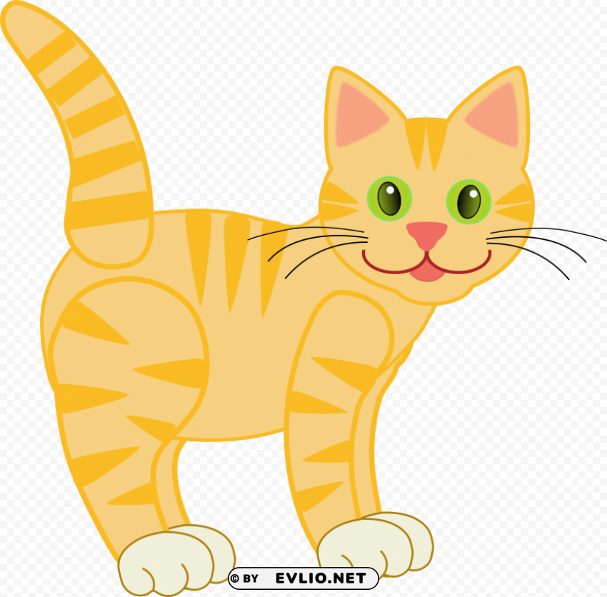 orange cat shower curtain PNG transparent graphics for download