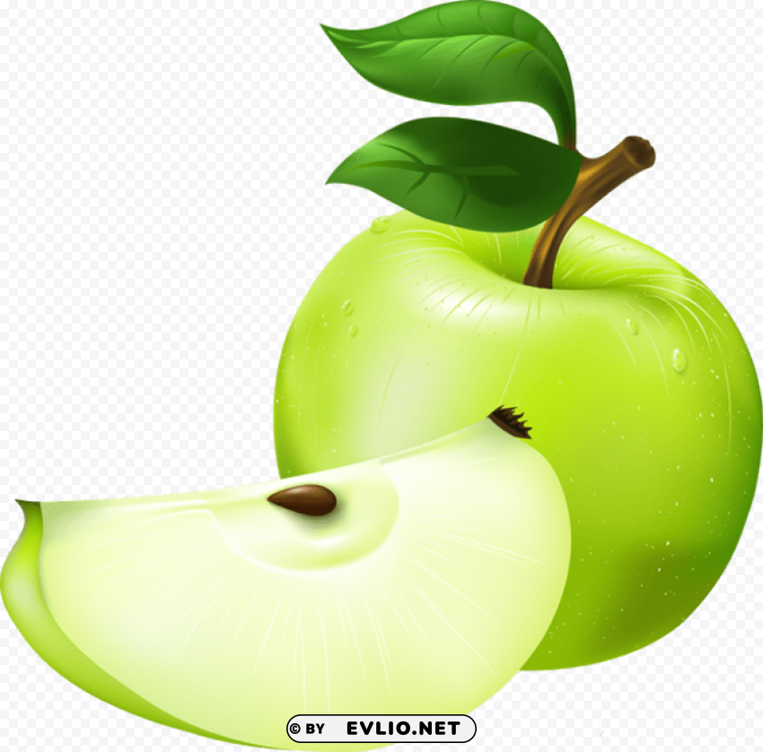green apple Isolated Icon in HighQuality Transparent PNG png - Free PNG Images ID 501d8177