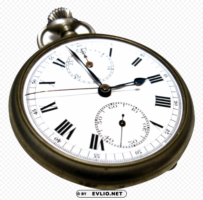 Pocket Watch Transparent Background PNG Isolated Character