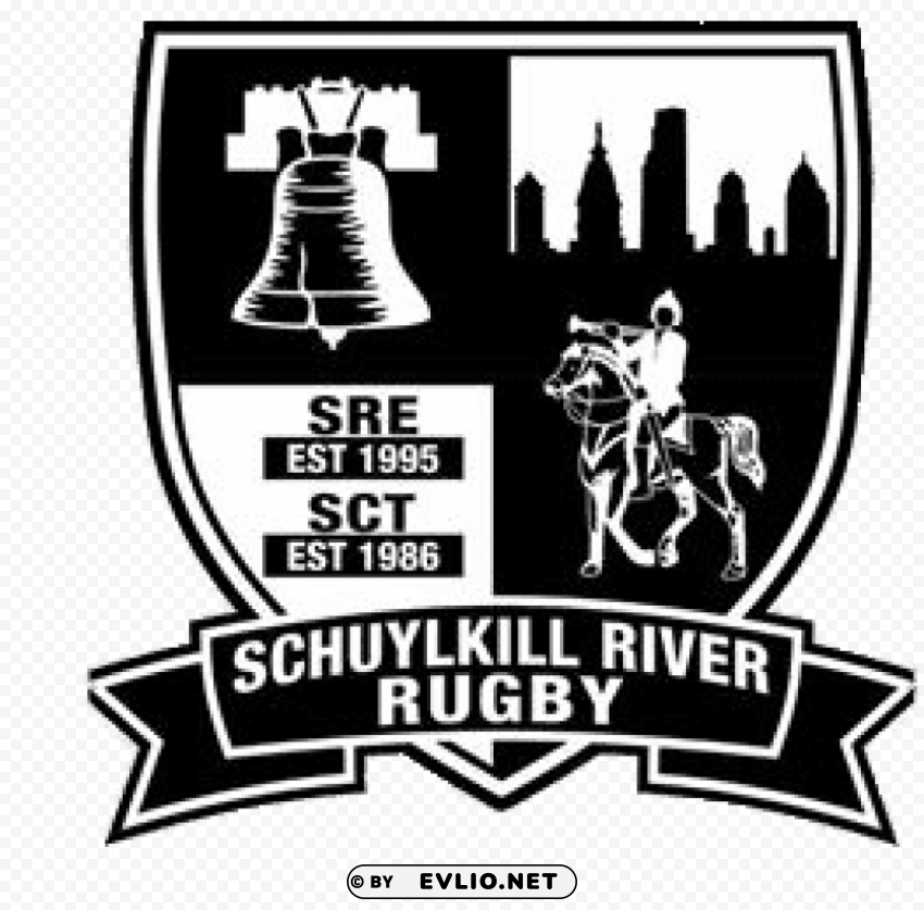 schuylkill river exiles rugby logo Isolated Icon in Transparent PNG Format