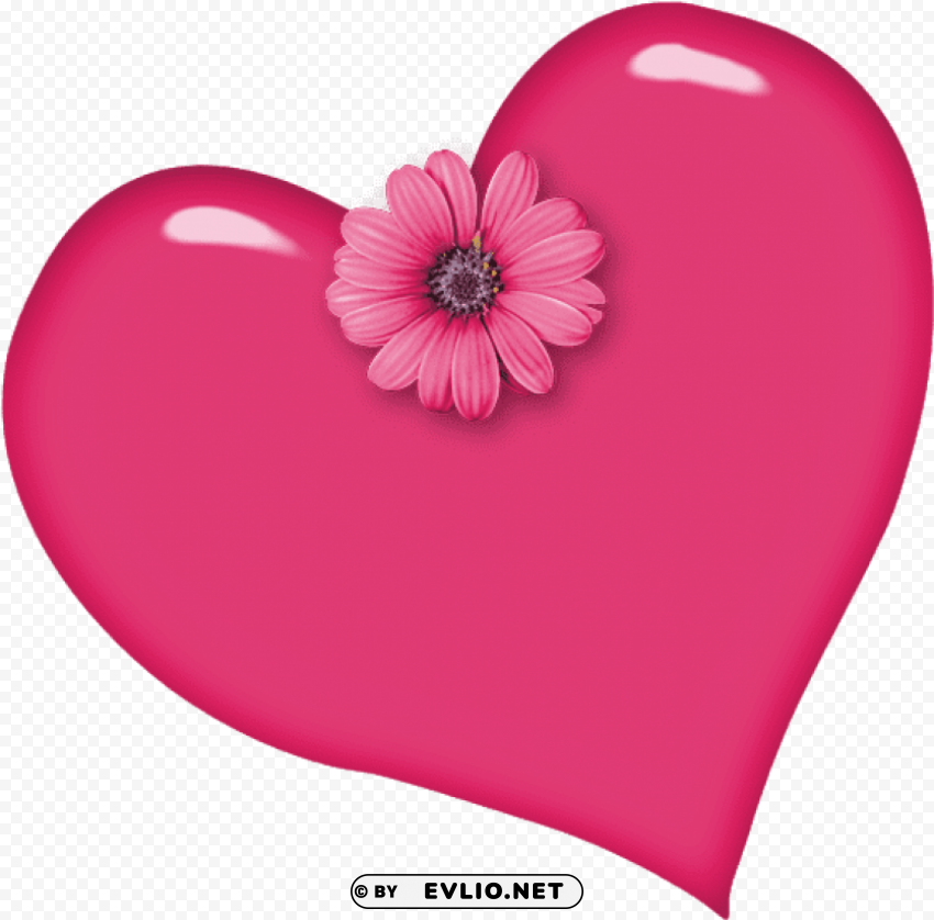 beautiful heart Transparent Background Isolated PNG Character