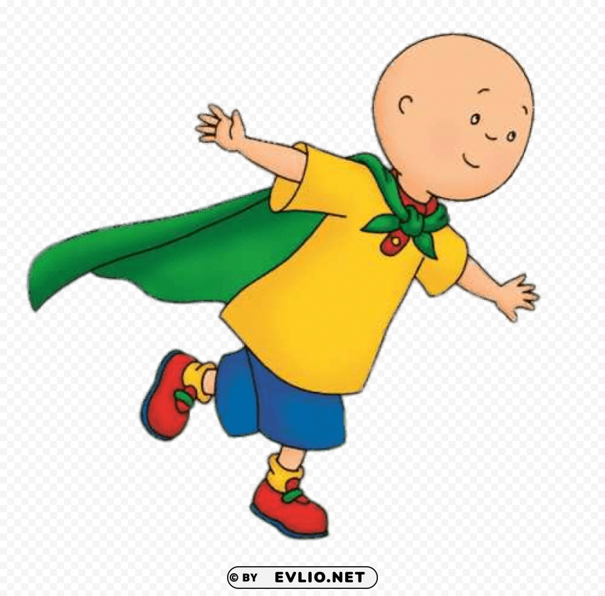 caillou superman PNG for design