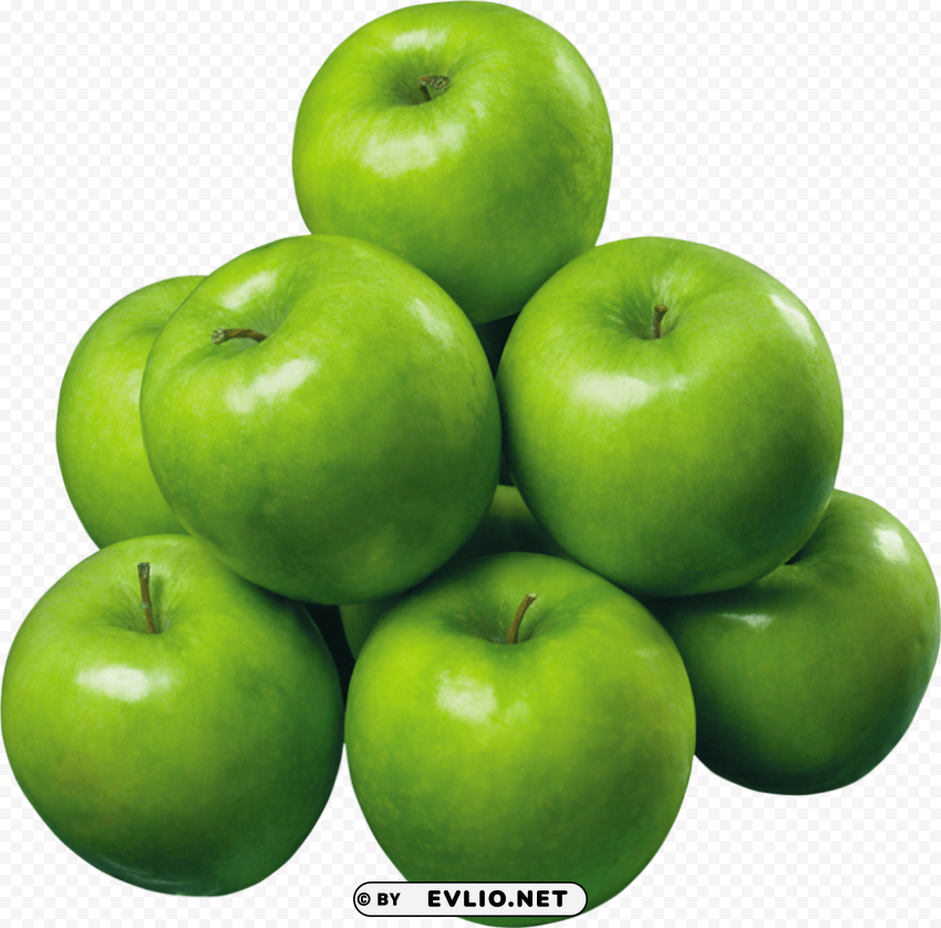 green apple Isolated Illustration with Clear Background PNG png - Free PNG Images ID c0229458