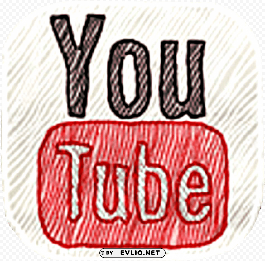 icono youtube dibujo PNG transparent pictures for projects