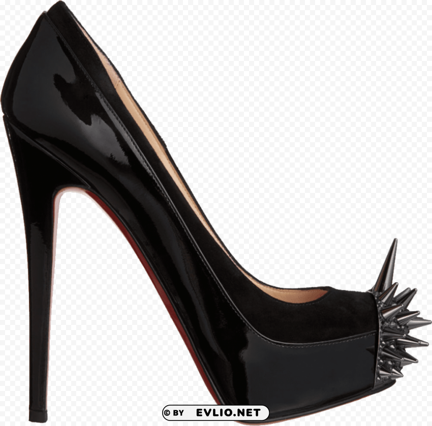 Black Louboutin Ladys PNG For Overlays