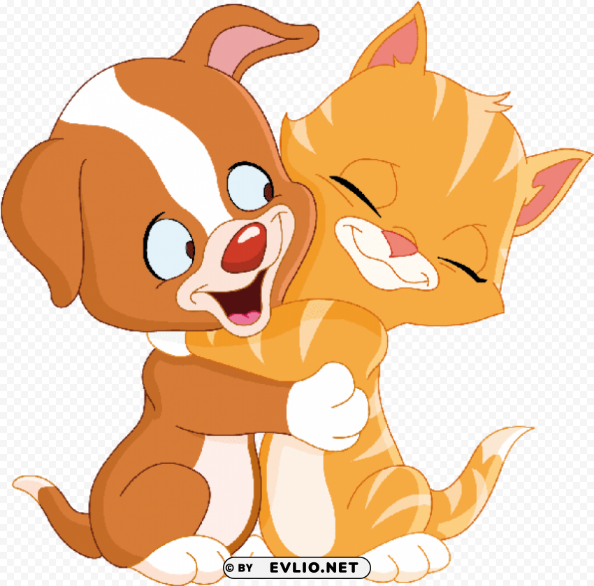 cute cat and dog cartoon PNG transparent vectors PNG transparent with Clear Background ID d0fe3db3