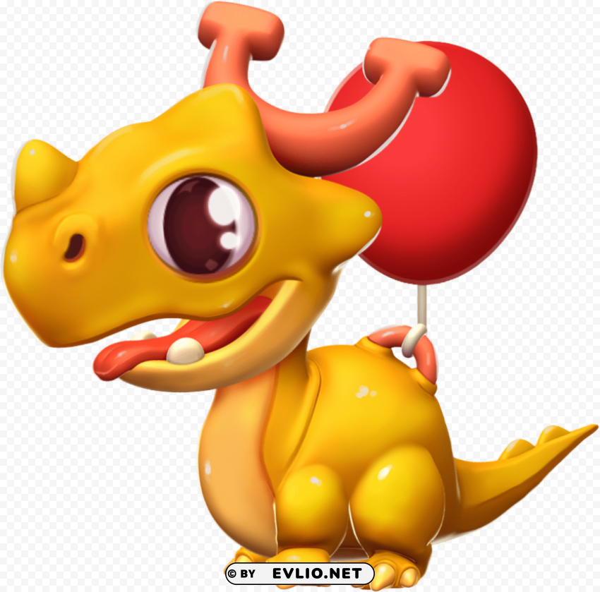 dragon mania legends balloon dragon Isolated Character in Transparent PNG Format